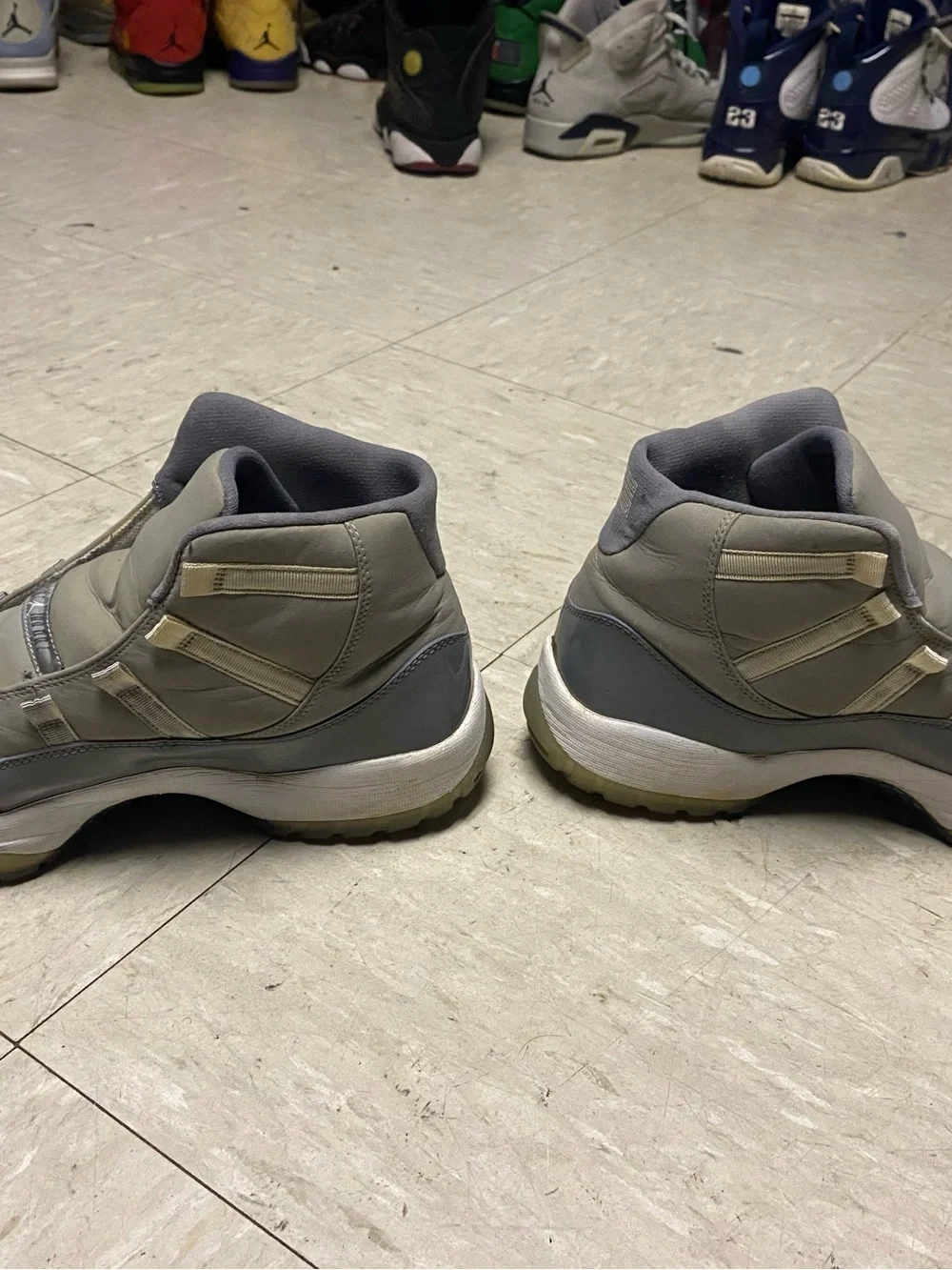Jordan Men’s Retro 11 “cool gray” High-Top Basketball Shoes